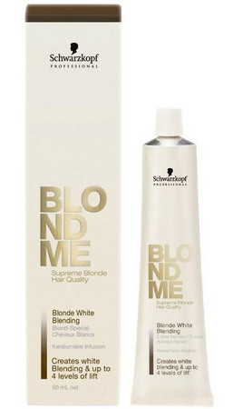 Krém pre krytie býlách vlasov CHWARZKOPF BLONDME Blonde White Blending