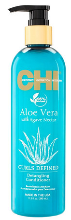 CHI Aloe Vera With Agave Nectar Detangling Conditioner kondicioner pro vlnité vlasy