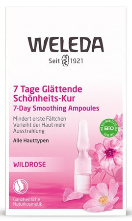Weleda Wild Rose 7-Day Smoothing Ampoules růžový pleťový olej v ampulích - 7denní vyhlazujicí kúra