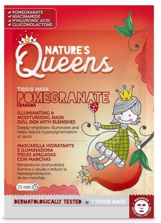 Diet Esthetic Nature's Queens Pomegranate Illuminating & Moisturizing Mask Beleuchtende Gewebemaske