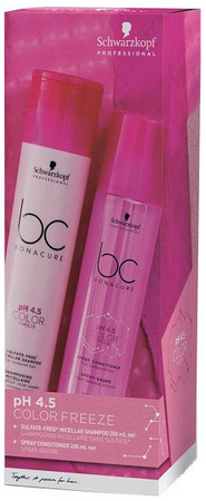 Schwarzkopf Professional Bonacure Color Freeze pH 4.5 Duo Pack set for colored hair