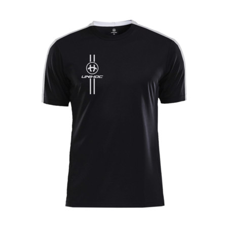 Unihoc ARROW T-shirt black/white Floorball T-shirt