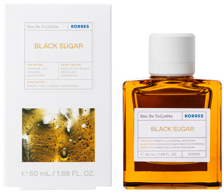 Korres Black Sugar Eau De Toilette Damen-Eau de Toilette mit orientalischem Duft von schwarzem Zucker