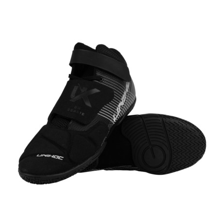 Unihoc Shoe UX GOALIE black/silver Brankářská sálová obuv