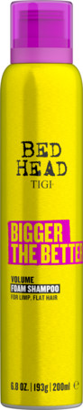 TIGI Bed Head Bigger The Better Foam Shampoo pěnový objemový šampon pro jemné vlasy