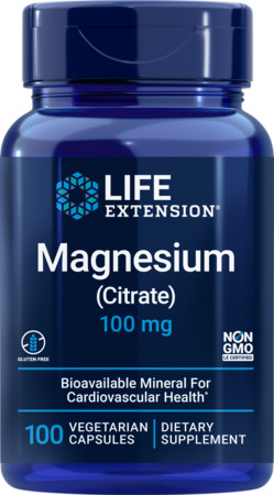 Life Extension Magnesium (Citrate) Doplněk stravy s obsahem hořčíku