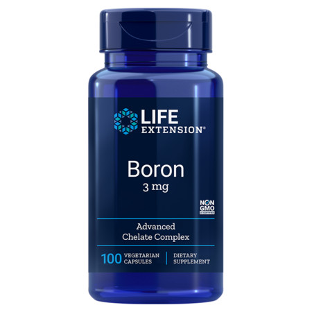 Life Extension Boron Doplnok stravy na podporu zdravia kostí, kĺbov a prostaty