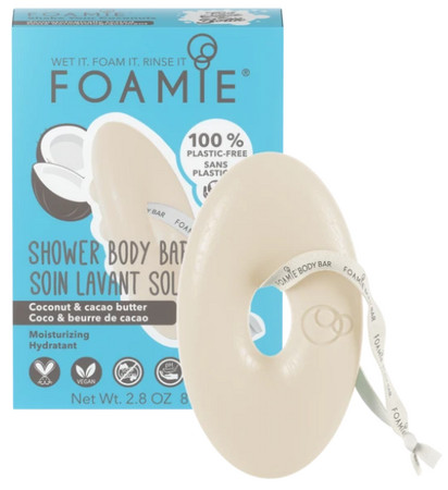 Foamie Coconut & Cacao Shower Body Bar tuhé hydratační mýdlo 2v1