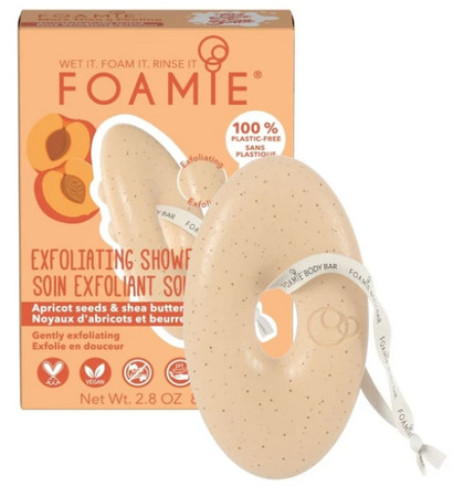 Foamie Apricot & Shea Butter Exfoliating Shower Body Bar tuhá peelingová sprchová péče