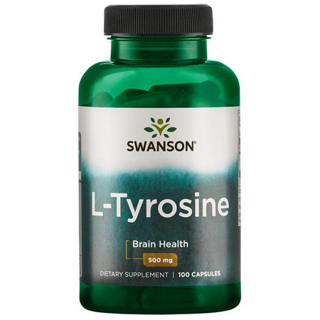 Swanson L-Tyrosine Doplněk stravy pro duševní rovnováhu