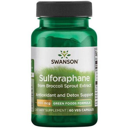 Swanson Sulforaphane from Broccoli - 100% Natural Doplněk stravy s antioxidanty