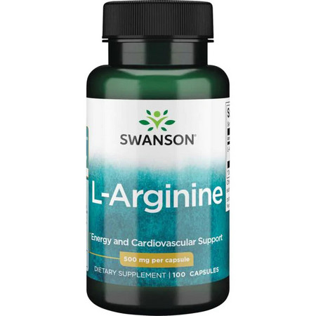 Swanson L-Arginine Doplněk stravy pro kardiovaskulární zdraví a energii