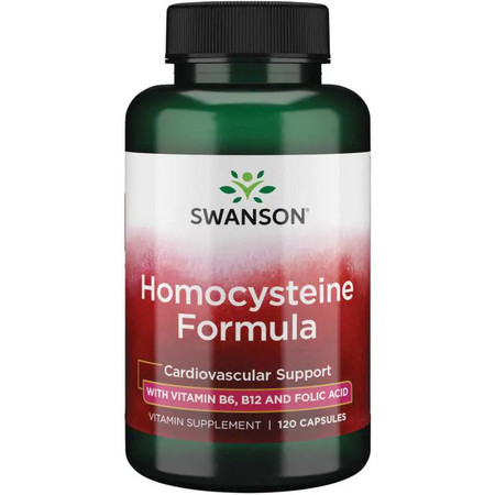 Swanson Homocysteine Formula Doplněk stravy pro kardiovaskulární zdraví