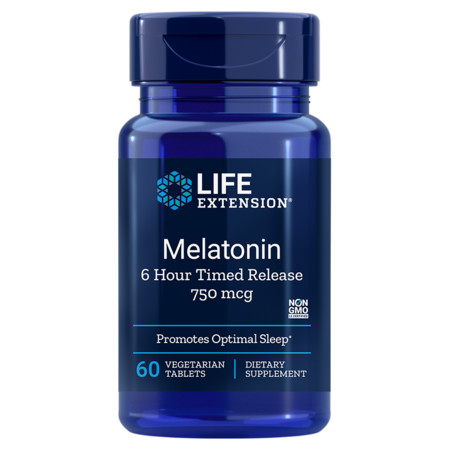Life Extension Melatonin 6 Hour Timed Release Výživový doplnok s obsahom Melatonínu