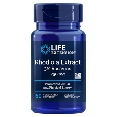Life Extension Rhodiola Extract Doplněk stravy pro podporu buněčného metabolismu