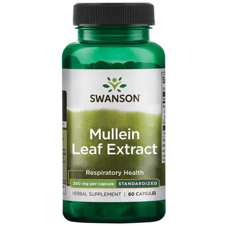 Swanson Mullien Leaf Extract Doplněk stravy pro zdraví dýchacích cest