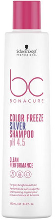 Schwarzkopf Professional Bonacure Color Freeze Silver Shampoo stříbrný šampon pro eliminaci žlutých tónů