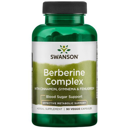 Swanson Berberine Complex Doplněk stravy pro podporu krevního cukru