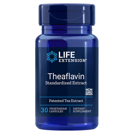 Life Extension Theaflavin Standardised Extract Doplněk stravy pro celkovou podporu arteriálního zdraví