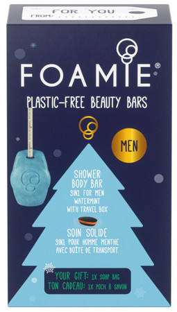 Foamie Shower Body Bar Watermint feuchtigkeitsspendendes Set für Männer