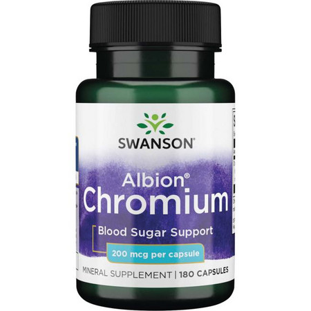 Swanson Albion Chromium Doplněk stravy pro podporu krevního cukru