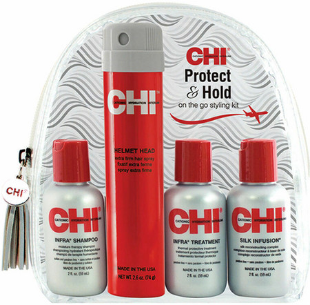 CHI Infra Protect & Hold On The Go cestovní sada pro tepelný styling vlasů