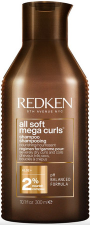 Redken All Soft Curl Mega Curls Shampoo vyživující šampon pro kudrnaté vlasy