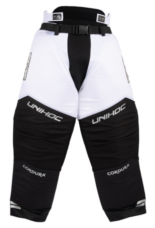 Unihoc ALPHA white/black Brankářské kalhoty