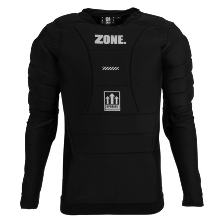 Zone floorball Goalie T-shirt UPGRADE black/silver Goalkeeper jersey