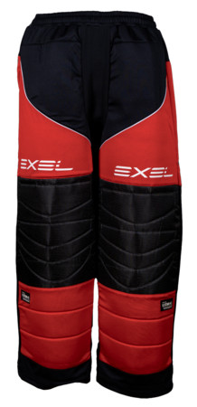 Exel G STAR GOALIE PANTS BLACK/RED Goalie pants