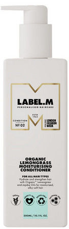 label.m Organic Lemongrass Moisturising Conditioner hydratačný kondicionér s výťažkami z citrónovej trávy