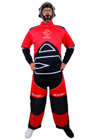 Exel G STAR set with helmet black/red Goalkeeper set with helmet