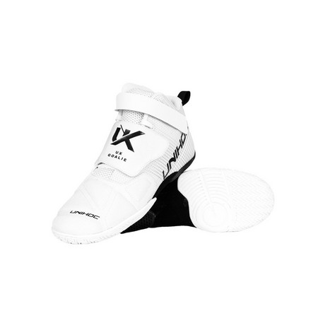 Unihoc UX GOALIE white/black Goalie indoor shoes