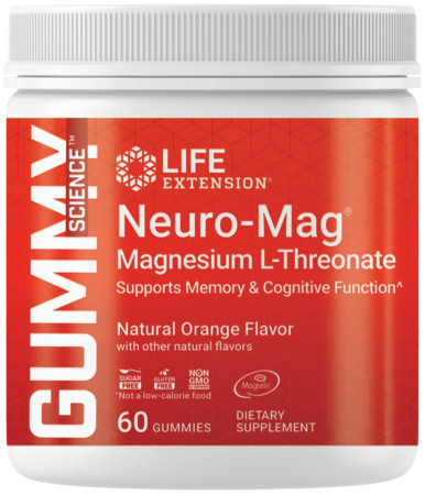 Life Extension Gummy Science™ Neuro-Mag® Doplněk stravy pro podporu paměti a kognitivních funkcí