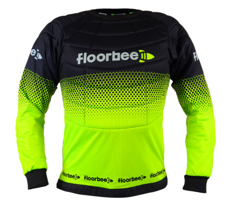 FLOORBEE Goalie Armor Jersey 3.0 black/yellow Floorball goalie jersey