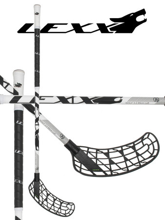 Florbalová hokejka Lexx WOLF V1 3,2 white black `14