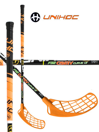 Florbalová hokejka Unihoc CAVITY Curve 1.5 º 32 neon orange `14