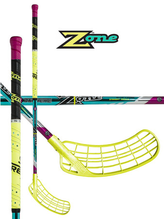 Florbalová hokejka Zone SUPREME Straight GROOVE Blue laser 29 `14