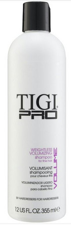 TIGI Pro Weightless Volumizing Shampoo lehký šampon pro objem jemných vlasů