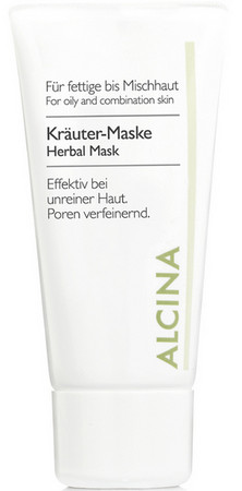 Alcina Herbal Mask Kräuter-Maske für fettige bis Mischhaut