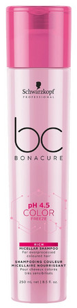 Schwarzkopf Professional Bonacure Color Freeze pH 4.5 Rich Micellar Shampoo bohatý šampón pre farbené vlasy