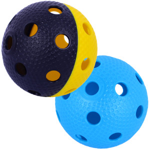 Colored floorball balls