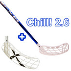 Florbalová hokejka Exel Chill 2.6 + čepel X-Blade