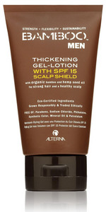 Gelová emulze ALTERNA BAMBOO MEN Thickening Gel-Lotion with  SPF 15 Scalp Shield