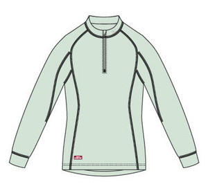 Thermo tričko Mizuno Mid Half Zip L/S W - výprodej