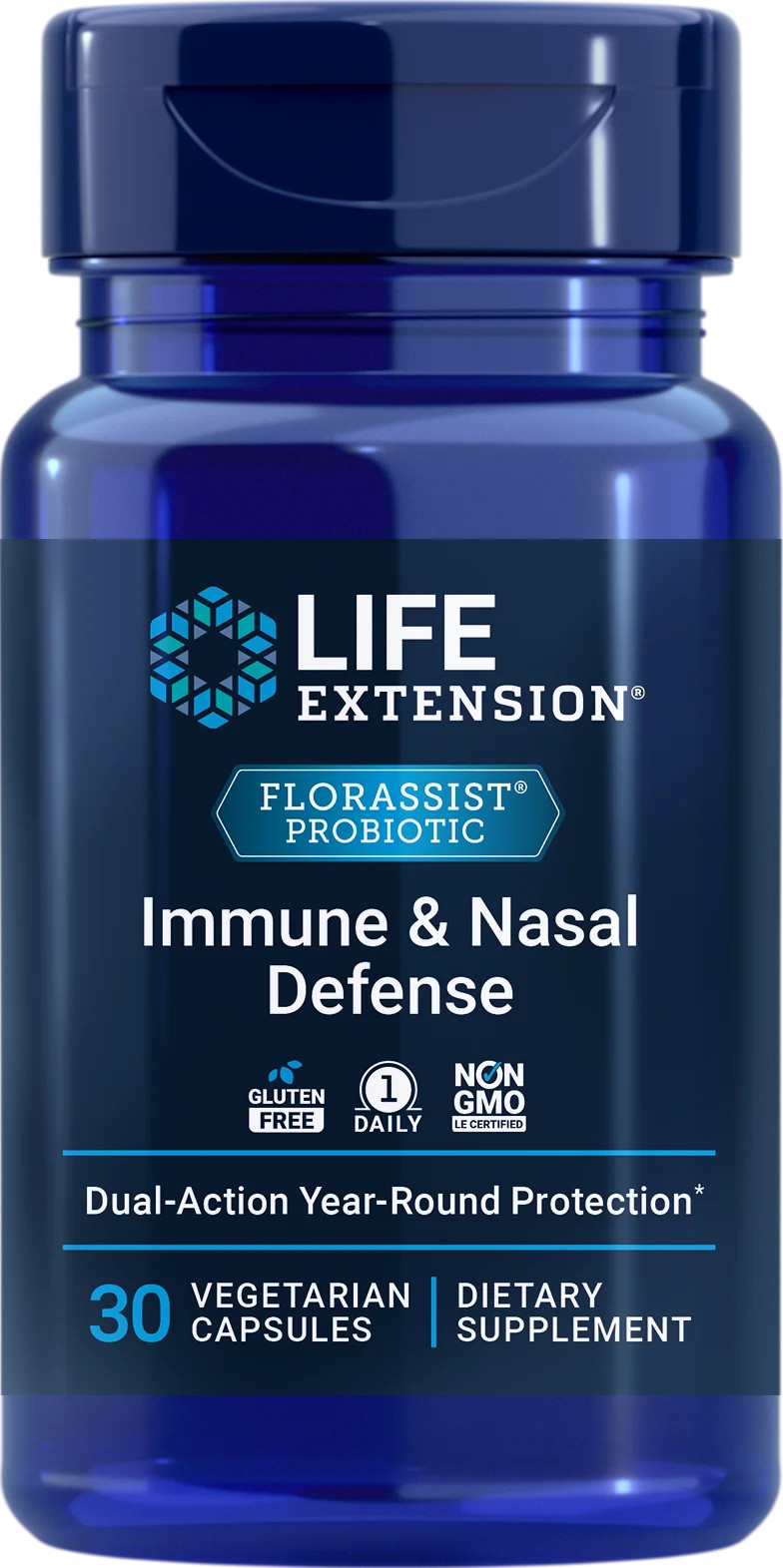 Life Extension FLORASSIST® Immune & Nasal Defense 30 ks, vegetariánská kapsle