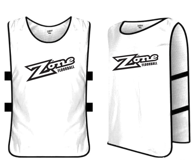 Zone floorball Basic Training vest ZONEFLOORBALL Junior, bílá
