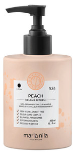 Obrázok Maria Nila Colour Refresh Peach jemná vyživujúca maska bez permanentných farebných pigmentov výdrž 4-10 umytí 9.34 300 ml