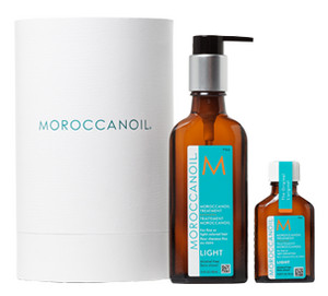 Obrázok Moroccanoil Treatment Light pre ženy olej na vlasy 100 ml + olej na vlasy 25 ml