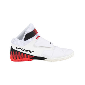 Obrázok Unihoc Shoe U4 Goalie white/red biela / červená, UK 3,5, EU 36, US 4,5, 22,75 cm